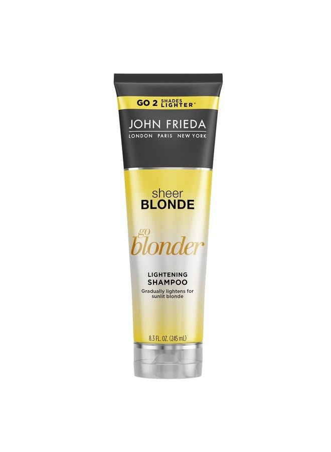 John Frieda Shampoo Sheer Blonde Go Blonder Lightening 8.3 Ounce (245ml) (2 Pack) - Image 1