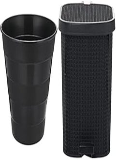 Generic Plastic waste container - black. + Large palm trash bin - multiple colors 