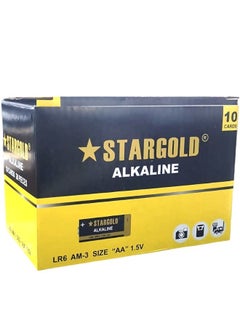 Stargold Alkaline AA Batteries – Long-Lasting, 1.5V Premium Ultra Power, Ideal for High-Drain Devices, Pack of 10 Pieces (5 Cards) - pzsku/Z5D1E92A3355B94E935EDZ/45/_/1729528290/5d940629-4af2-4b42-86e4-4999a8c9a9d2