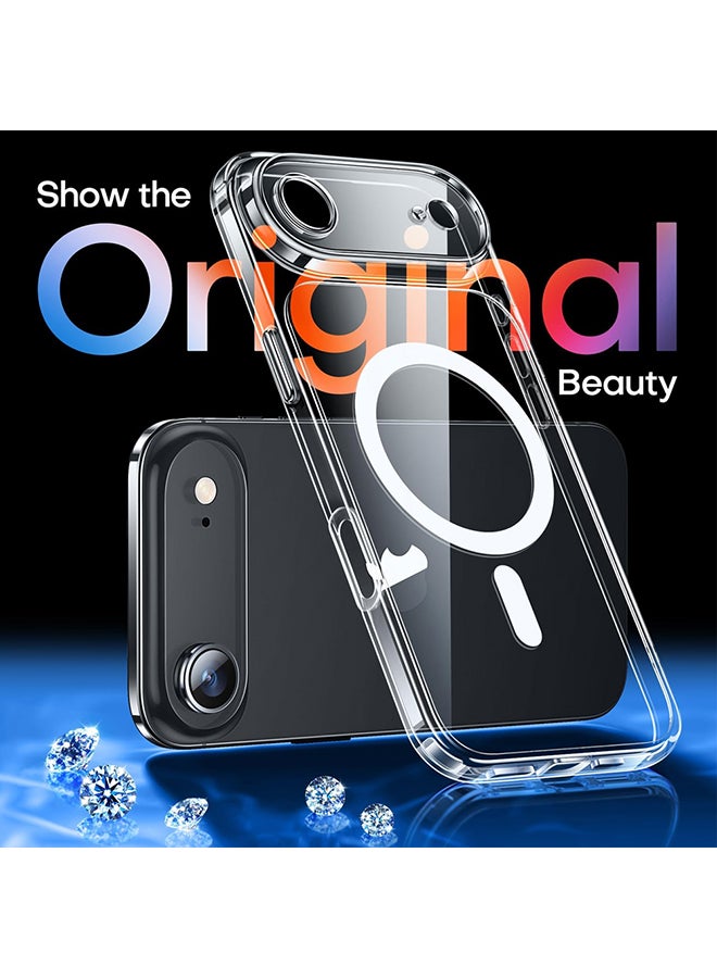 O Ozone Magnetic Case For iPhone Air [Compatible with MagSafe ] Shockproof Military-Grade Protection, Classic Hybrid Phone Case -Clear - Image 3