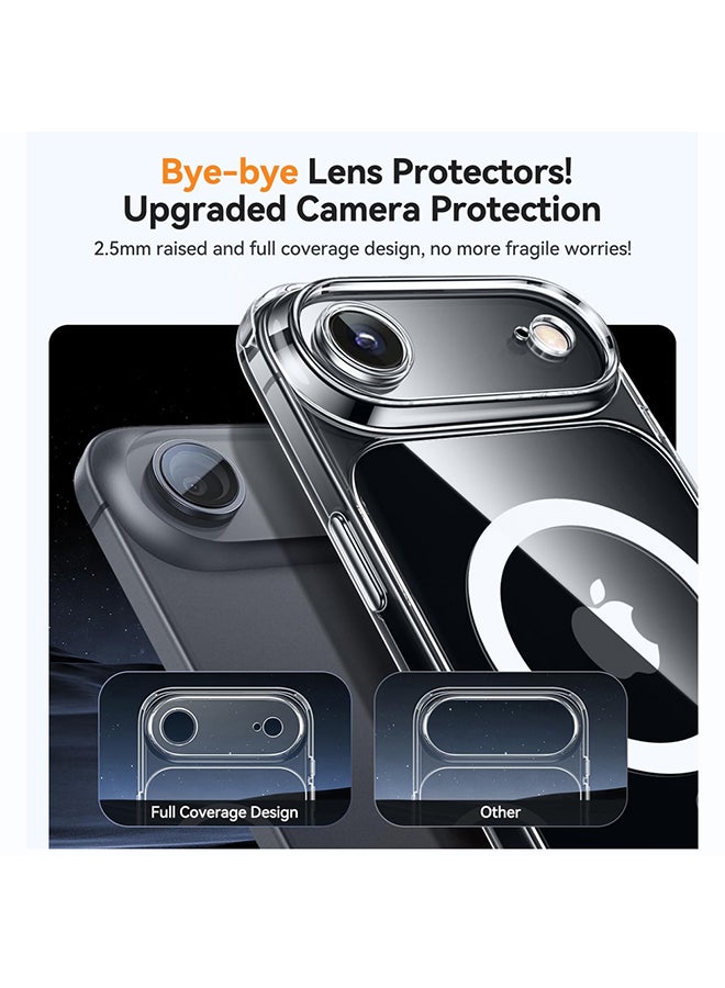 O Ozone Magnetic Case For iPhone Air [Compatible with MagSafe ] Shockproof Military-Grade Protection, Classic Hybrid Phone Case -Clear - Image 4