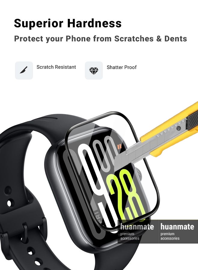 huanmate Xiaomi Redmi Watch 5 Premium Screen Protector- Crisp Clarity, Ultimate Safety, Shield Against Smudges, Reliable Quality, Easy Installation & Removal  - Image 3