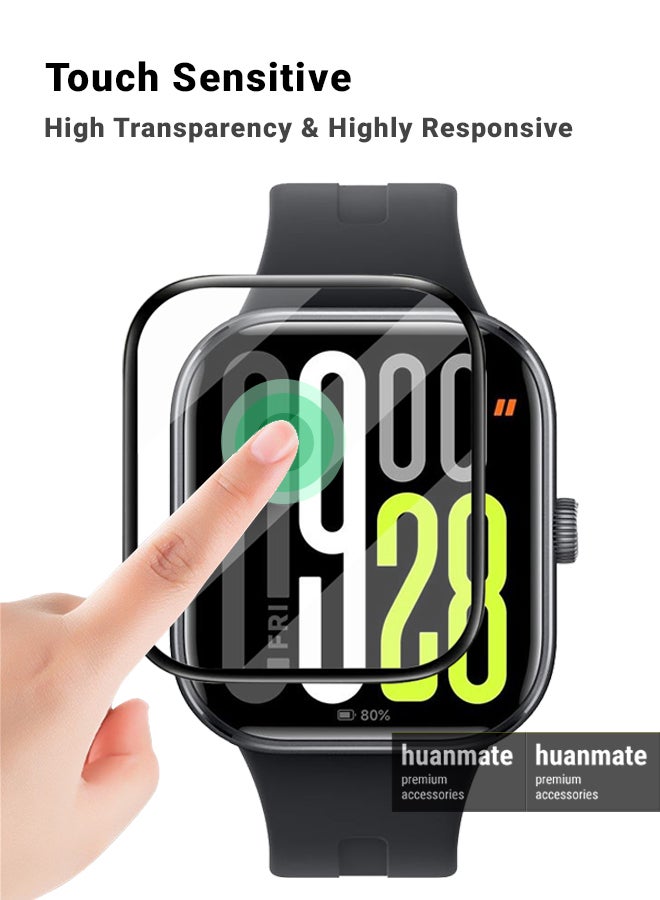 huanmate Xiaomi Redmi Watch 5 Premium Screen Protector- Crisp Clarity, Ultimate Safety, Shield Against Smudges, Reliable Quality, Easy Installation & Removal  - Image 4