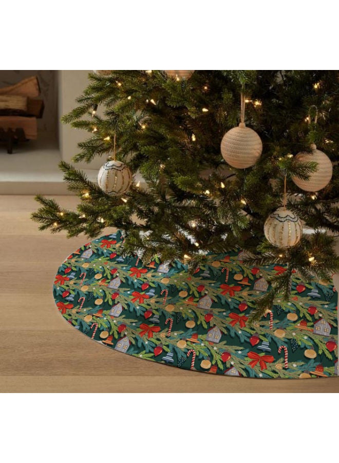 Home Print Velvet Christmas Tree Skirt That Would Make A Fantastic Addition To Your Holiday Themed Homes 