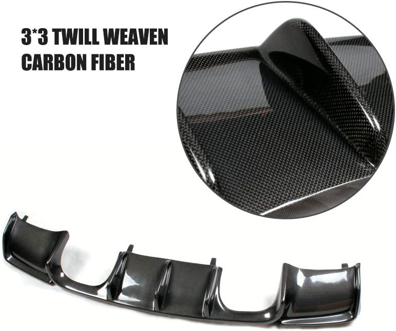 DEMULAX Carbon Fiber Rear Bumper Diffuser for BMW M3 - Image 3