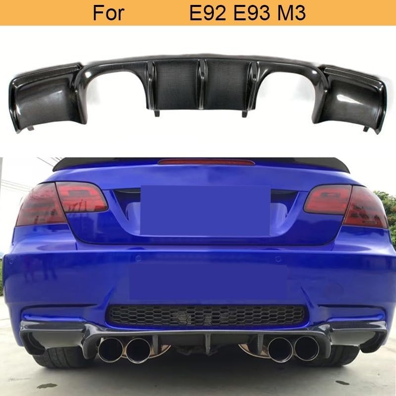 DEMULAX Carbon Fiber Rear Bumper Diffuser for BMW M3 - Image 4