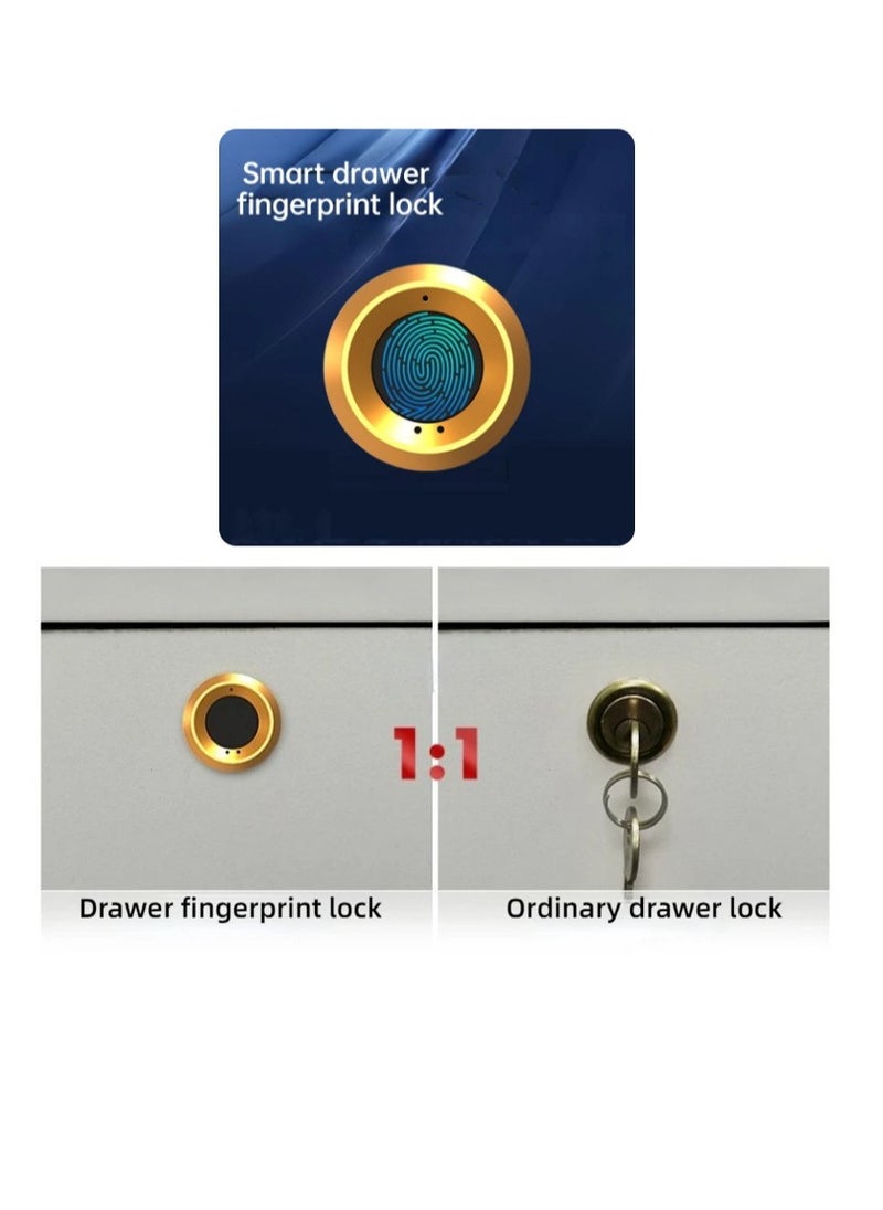 Gold Smart Drawer Electronic Lock Cabinet Fingerprint Lock  - Image 1