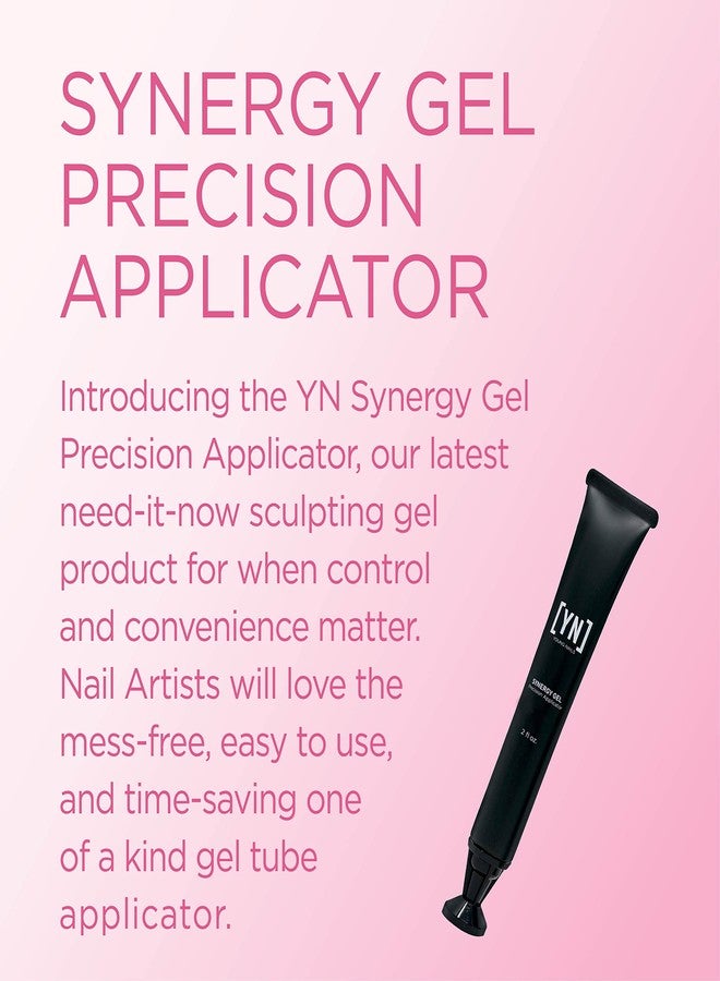 Young Nails Synergy Gel System, Building Gel - Hard Builder Gel, Superior Adhesion & Strength, Structured Nail Gel Builder - Concealer Gel, Pink, Precision Applicator (2 fl oz) - Image 2