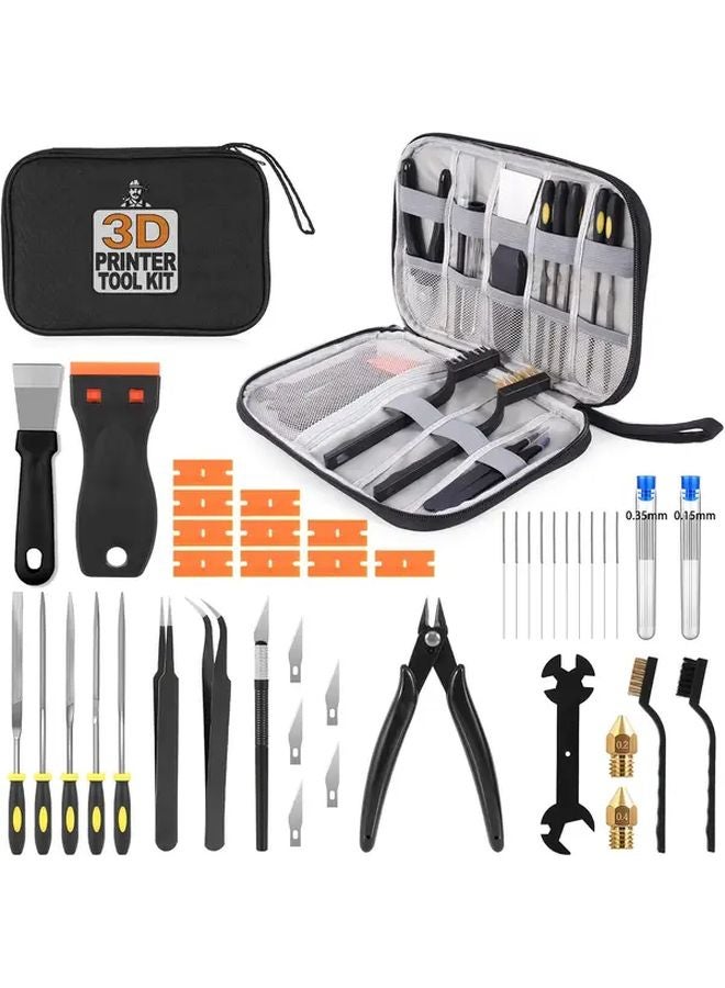 34pcs 3D Printer Tool Kit With Heavy Duty Case For FDM SLA Printers - Image 1