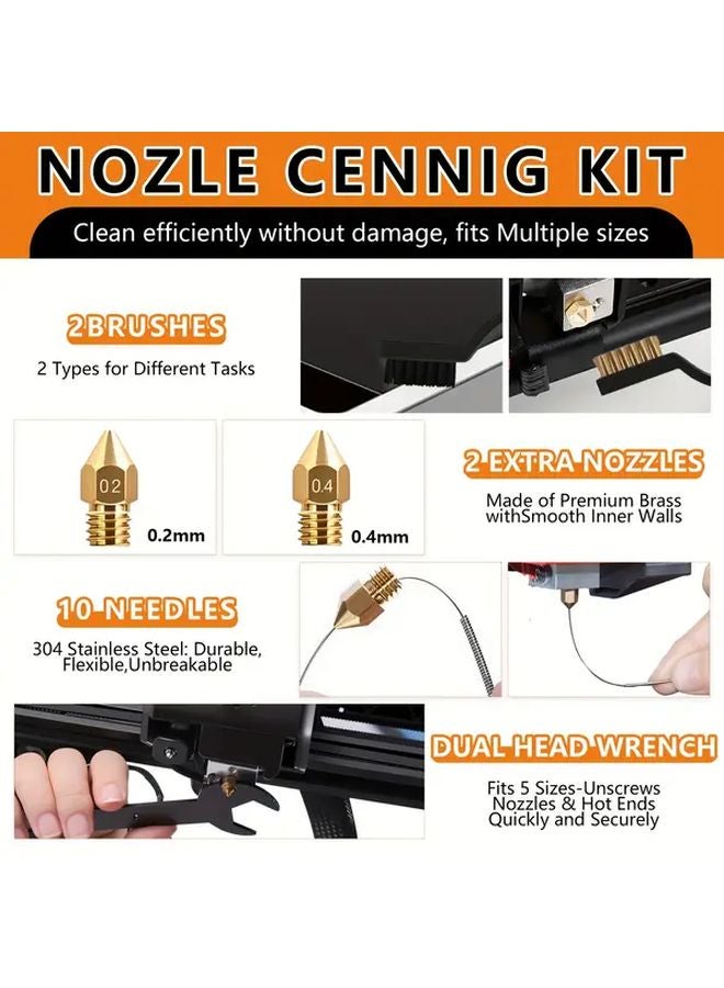 34pcs 3D Printer Tool Kit With Heavy Duty Case For FDM SLA Printers - Image 5