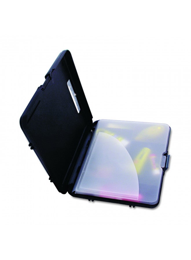 Saunders WorkMate II 00552 Plastic Storage Clipboard - Black, Letter Size Plastic Form Holder, 9 x 12 Inches, with Low Profile Clip - Image 2