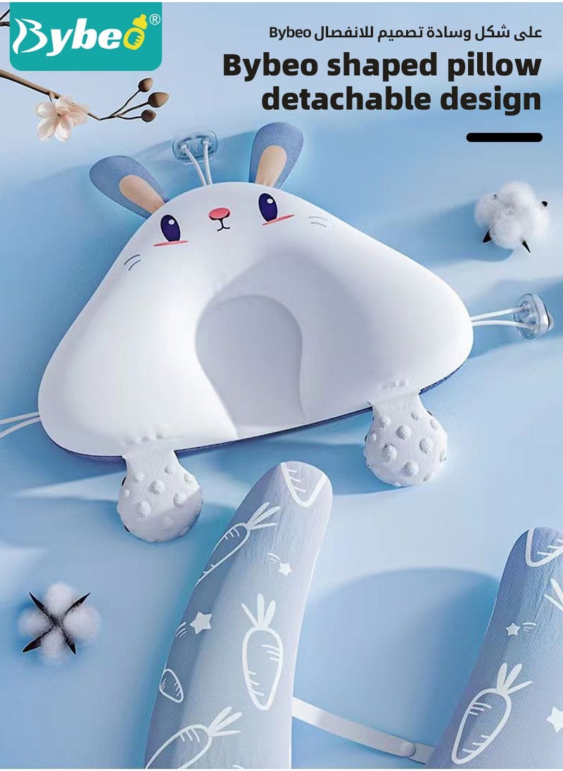 Bybeo - Baby Nursing Pillow, Baby Head Shaping Pillow, Newborns Nursing Sleeping Pillow, Infant Head Support with U-shaped Legs For Boys and Girls, Superior Quality, Adjustable and Removable - Image 1