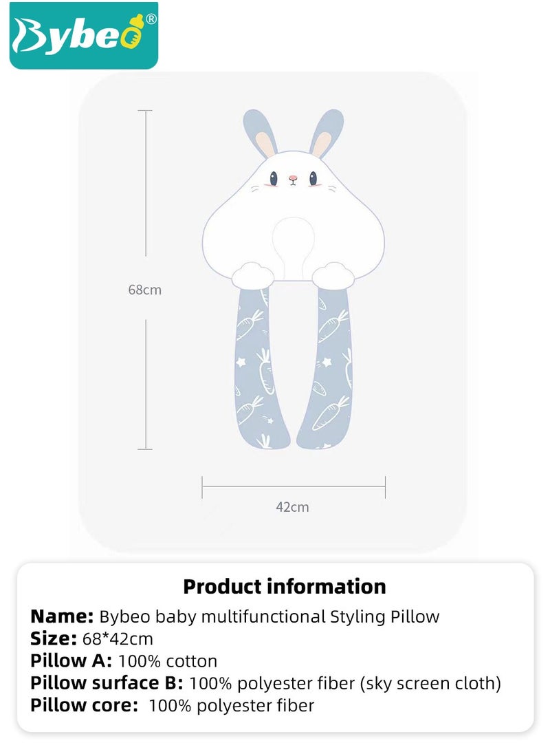 Bybeo - Baby Nursing Pillow, Baby Head Shaping Pillow, Newborns Nursing Sleeping Pillow, Infant Head Support with U-shaped Legs For Boys and Girls, Superior Quality, Adjustable and Removable - Image 1