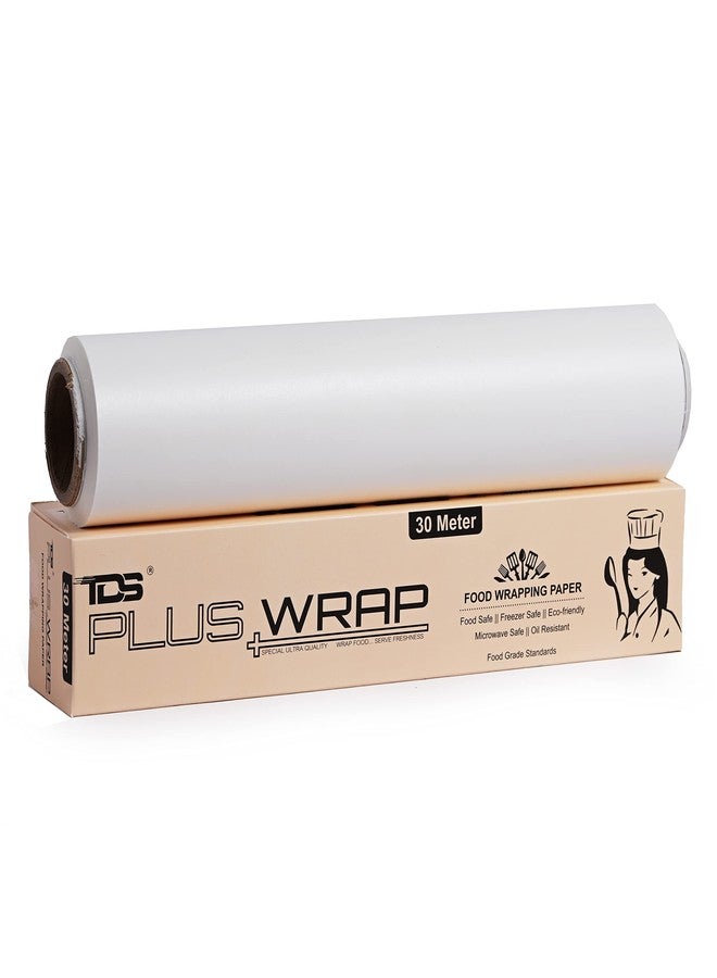 TDS PLUS WRAP 30 مترًا من ورق الخبز والطبخ و11 مترًا من ورق الزبدة (عبوة من قطعتين) - Image 1