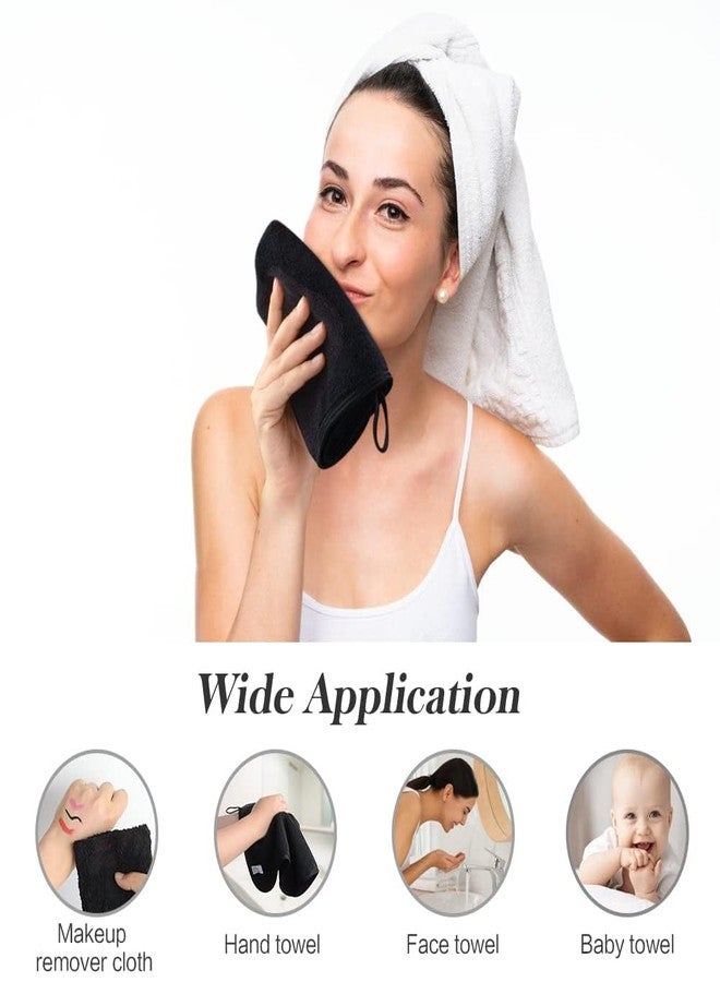 SINLAND Absorbent Coral Velvet Washcloth Ultra Soft Microfiber Face Towels 12 x 12 inch Multi-Purpose Face Cloths for Household and Sport - Image 3