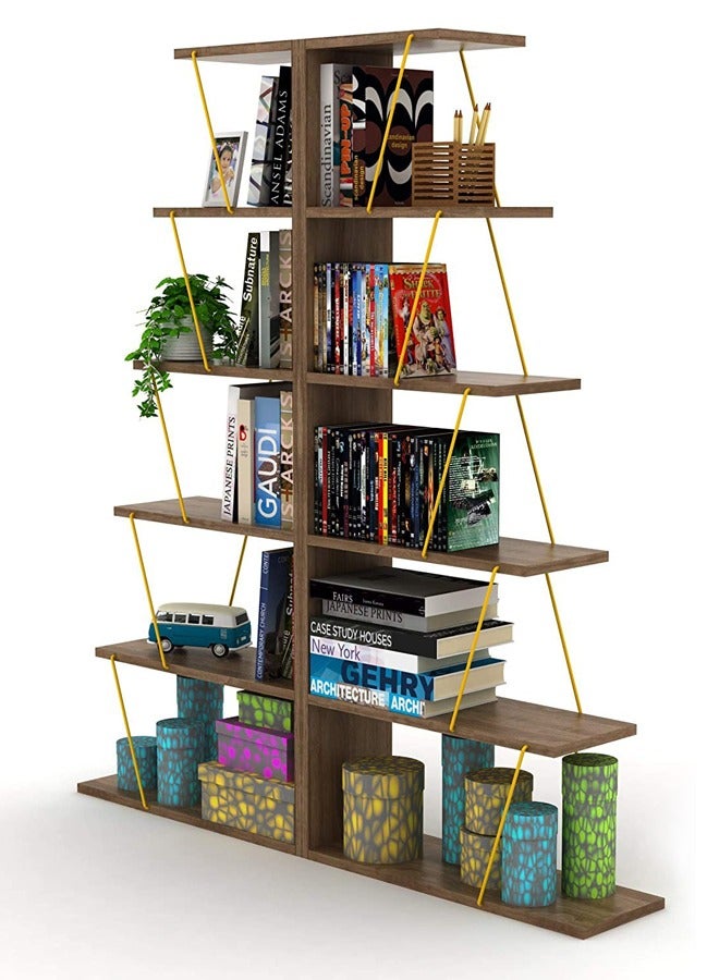 Home Canvas Rafevi Tars Modern Mini Book Shelves for Living Room or Study Room, Easy Assembly Book Shelf - Image 5