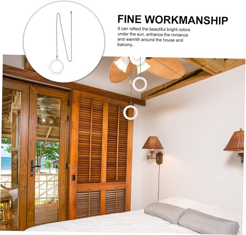 كريستال سقف مروحة سلسلة سحب ديكور قلادات معلقة زخارف - Image 4