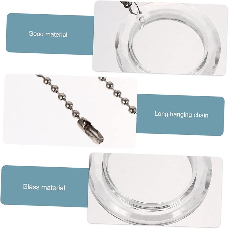 كريستال سقف مروحة سلسلة سحب ديكور قلادات معلقة زخارف - Image 5