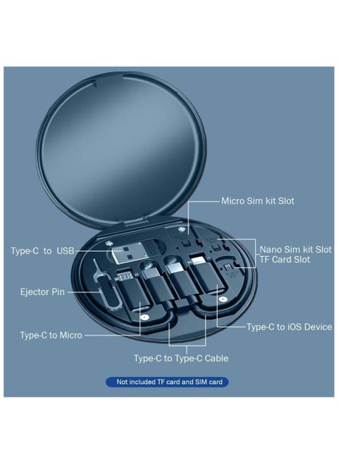 The data cable sets are suitable for everyone compatible with Android/iOS/USB Type C devices