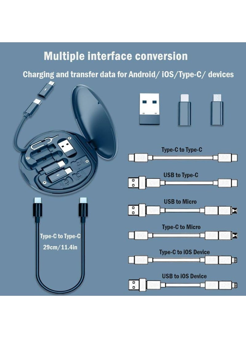 The data cable sets are suitable for everyone compatible with Android/iOS/USB Type C devices