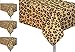 Oojami 4 Pack Animal Safari Theme Zoo Print Table Cover Animal Theme Tablecloth Party Supplies Ideal for Jungle Animal theme Birthday Parties Animal Theme Party Baby Showers Birthday Themed Party Leopard - Image 3