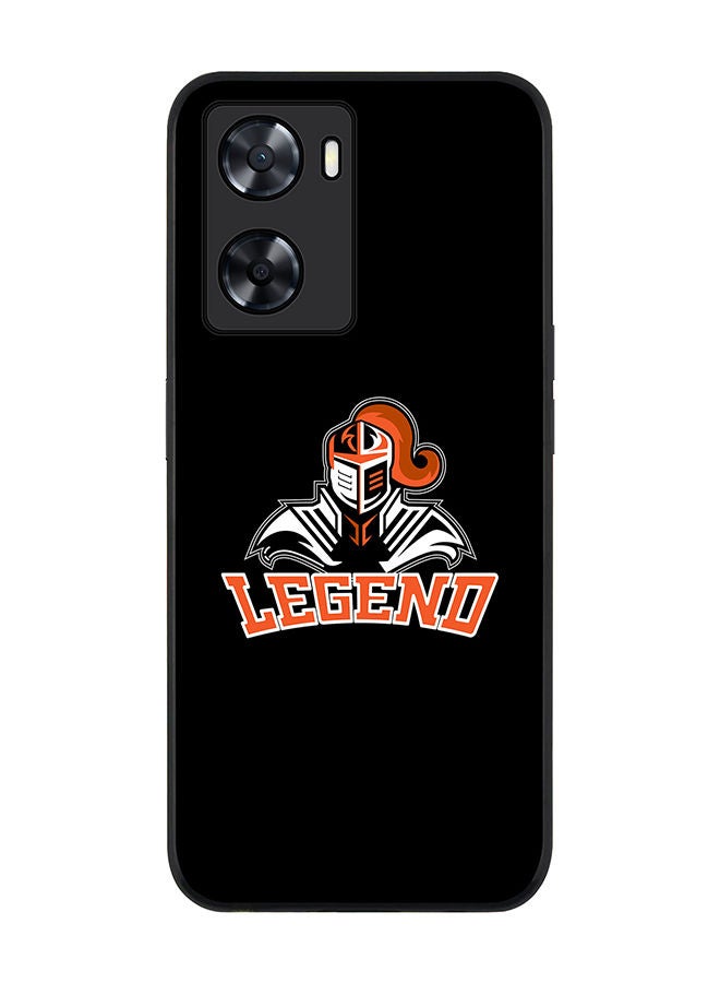 Stylizedd Rugged Black edge case for Oppo A57 4G/Oppo A77 4G/Oppo A77s Slim fit Soft Case Flexible Rubber Edges Anti Drop TPU Gel Thin Cover - Legend Knight - Image 1