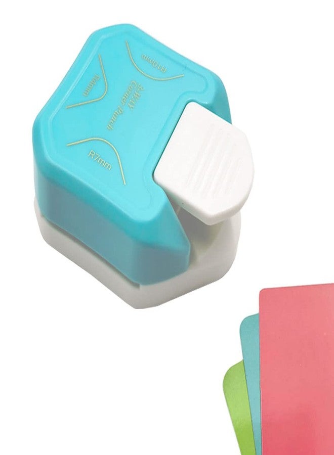 ANNIKEEY 3 in 1 Paper Corner Cutter/Rounder, Punches for Crafts, DIY Hole Puncher, Photo Card Making and Scrapbooking (Green) - Image 1