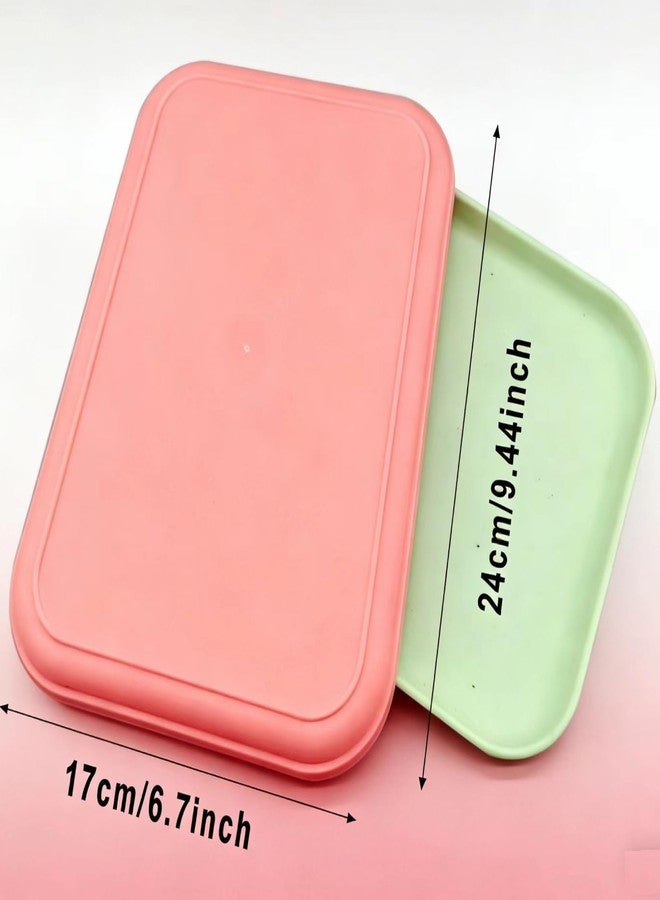 Markeny 4PCS Multicolor Plastic Art Trays Crafts Organizer Tray Serving Tray Jewelry Tray for DIY Projects, Painting, Beads, Organizing Supply - Image 2