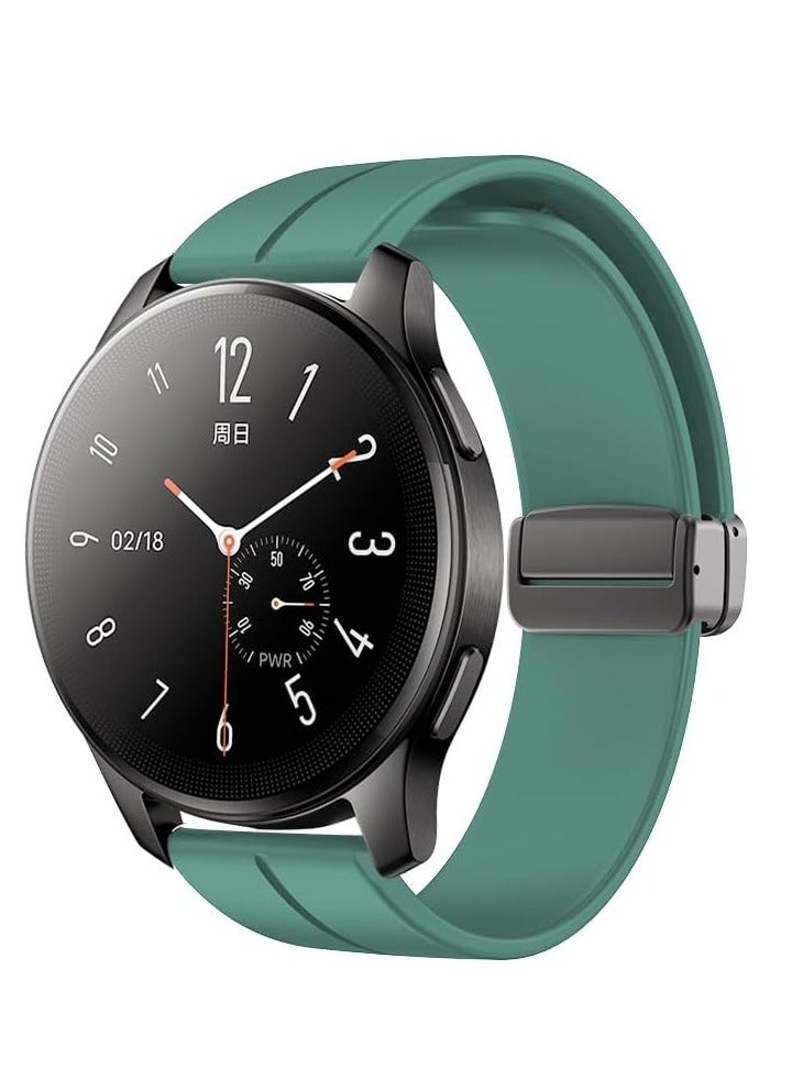 ELTRAZONE Magnetic Silicone Watch Band 16mm 18mm 19mm 20mm 22mm – Quick Release Strap for Men & Women – Soft Skin-Friendly Sport Replacement Band for Smartwatch & Analog Watches – Durable, Waterproof, Magnetic Folding Clasp for All-Day Comfort - Image 5