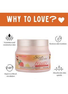 Skin Secrets Fruit Facial Massage Cream With Orange & Papaya Extract| Paraben Free, Cruelty Free & Vegan (500Gm)  - Image 2