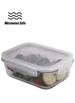 LOCK & LOCK OVEN GLASS RECTANGULAR FOOD CONTAINER 630 ML  - Image 1