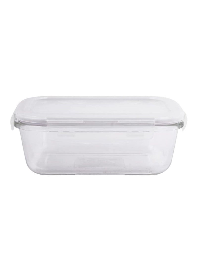 LOCK & LOCK OVEN GLASS RECTANGULAR FOOD CONTAINER 630 ML - Image 2