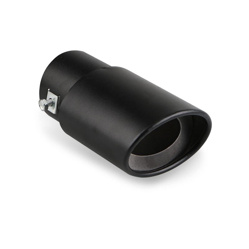 Miytsya 1 PC Car Exhaust Tip 248 Inlet 334 Outlet 55 Overall Length Stainless Steel Exhaust Tips Universal Chrome Polished Tailpipe Tip Muffler Tip Pipes Bolt On Design BlackStraight - Image 3