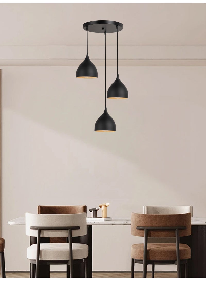 Best Power Modern Kitchen Chandelier 3 Lamps Light 1010-3 with E27 Lamp Base (Bulb Not Included), 130cm Adjustable Length – Perfect for Kitchen & Dining Spaces - Image 2