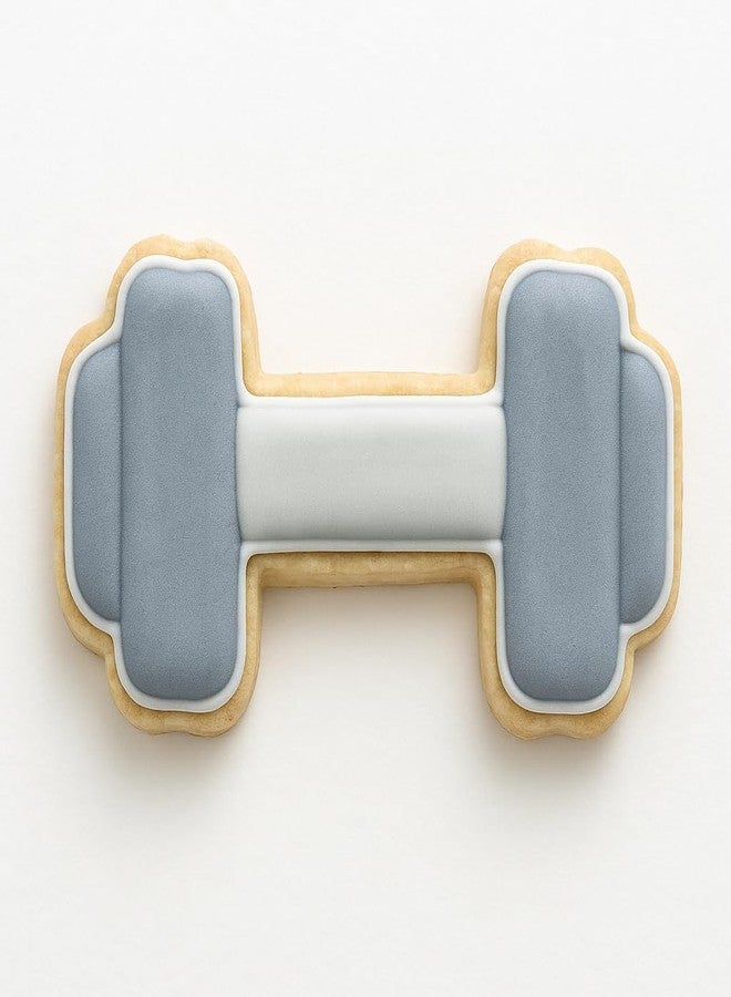 Bundle of Fun Dumbbell Weights Cookie Cutter with Easy to Push Design (4 inch) - Image 5