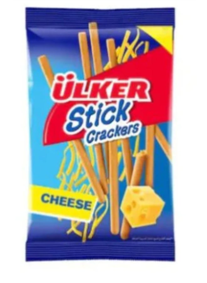 Ulker Ülker Sticks Cheese, Pack of 3 | Crunchy Baked Breadsticks with Cheese Flavor | Light & Savory Snack for Anytime Enjoyment - Image 1