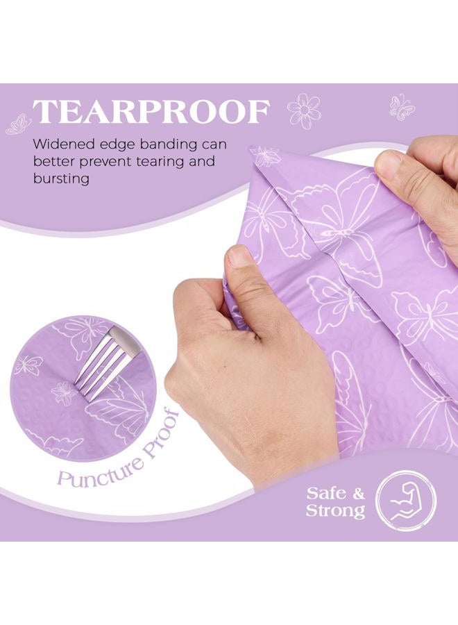 Metronic Bubble Mailers 6x10" 50 Pack Usable Size 6x9, Waterproof Padded Envelopes for Small Business, Self Seal Mailing Bubble Envelopes, Padded Mailers for Gifts Packaging, Shipping Purple Butterfly - Image 4