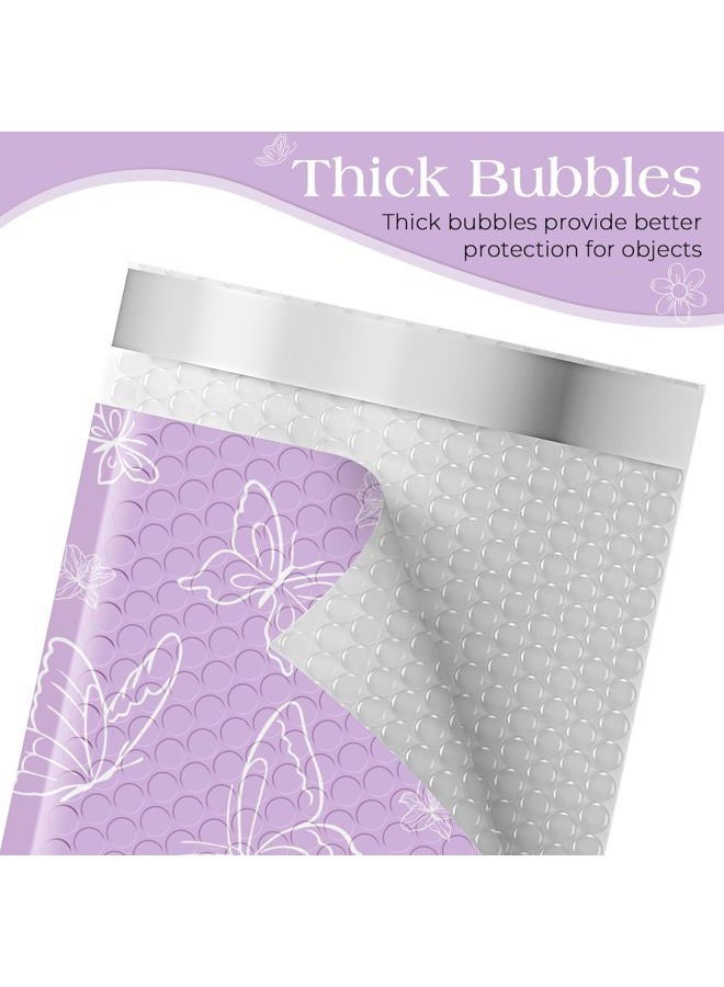 Metronic Bubble Mailers 6x10" 50 Pack Usable Size 6x9, Waterproof Padded Envelopes for Small Business, Self Seal Mailing Bubble Envelopes, Padded Mailers for Gifts Packaging, Shipping Purple Butterfly - Image 5