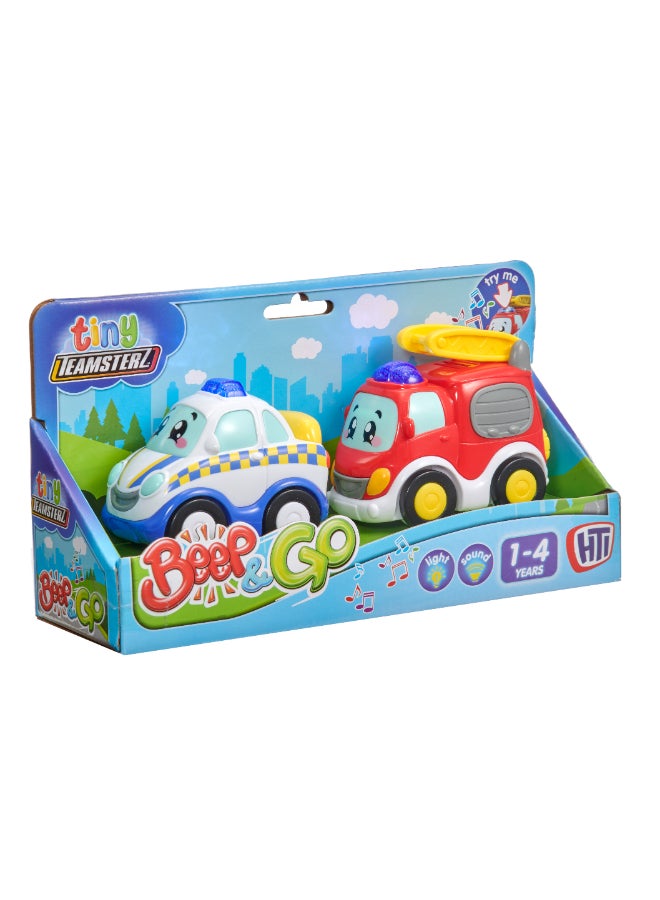 Teamsterz Tiny Teamsterz Beep and Go 2 Pack (4 Assorted) - Image 2