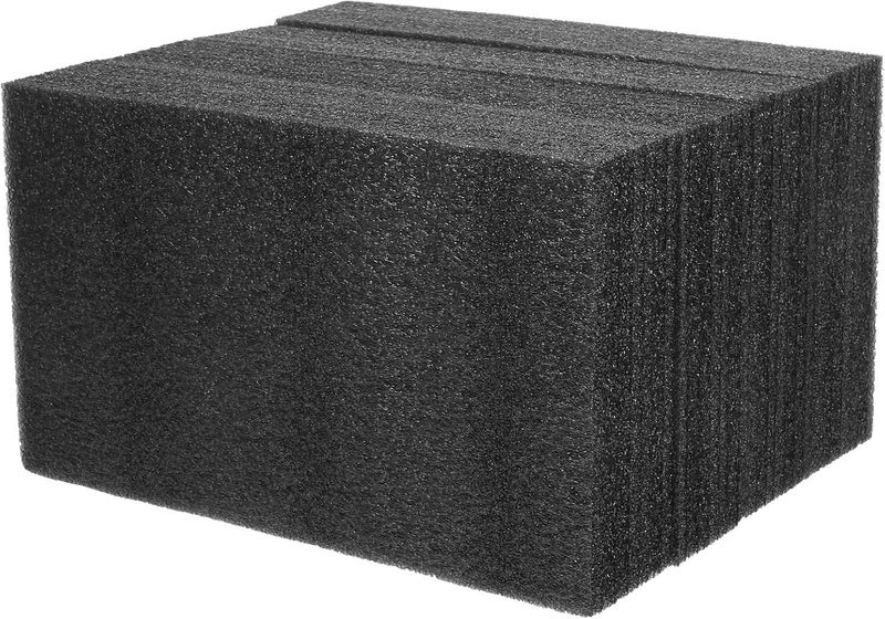 FOMIYES 4 Pcs Black Pearl Foam Boards 25x15x5cm Multi-use Cuttable Packing Liners Inserts Cushioning Foam for Craft and Shipping Protection - Image 1