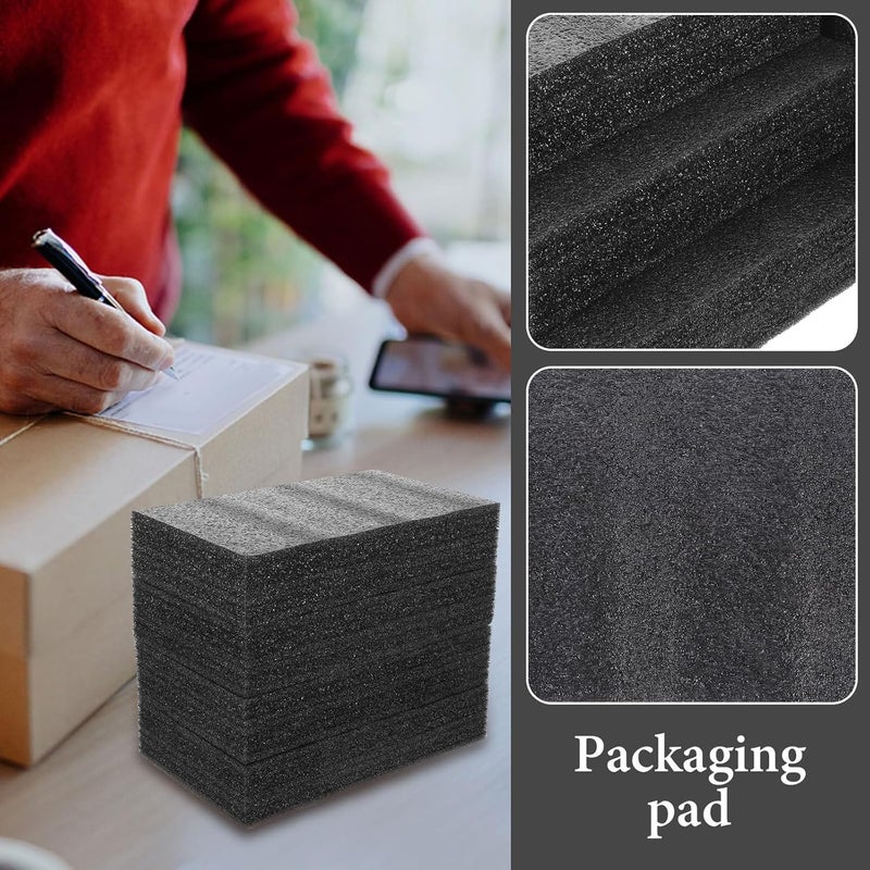 FOMIYES 4 Pcs Black Pearl Foam Boards 25x15x5cm Multi-use Cuttable Packing Liners Inserts Cushioning Foam for Craft and Shipping Protection - Image 5