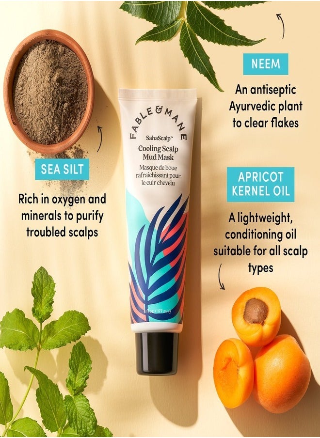 Fable and Mane - Fable and Mane SahaScalp™ Cooling Scalp Mud Mask 177ml - Image 1