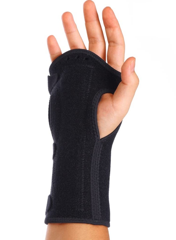 Night Sleep Support Wrist Brace with Splint and Palm Cushion - Fits Both Hands - Relief for Carpal Tunnel, Tendonitis, Wrist Injury, Pain - Comfortable Brace for Night Use - Image 1