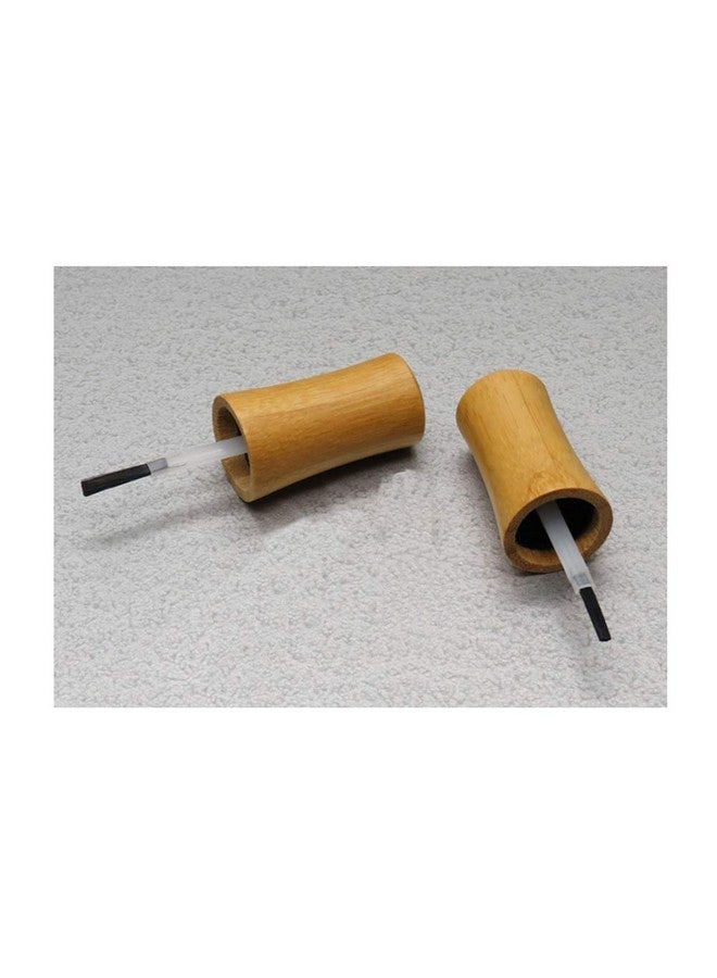 lasenersm 2 Pieces 15Ml Empty Nail Polish Bottles With Bamboo Lid And Brush Refillable Nail Polish Glass Bottles Come With 1Pc Mini Funnel - Image 4