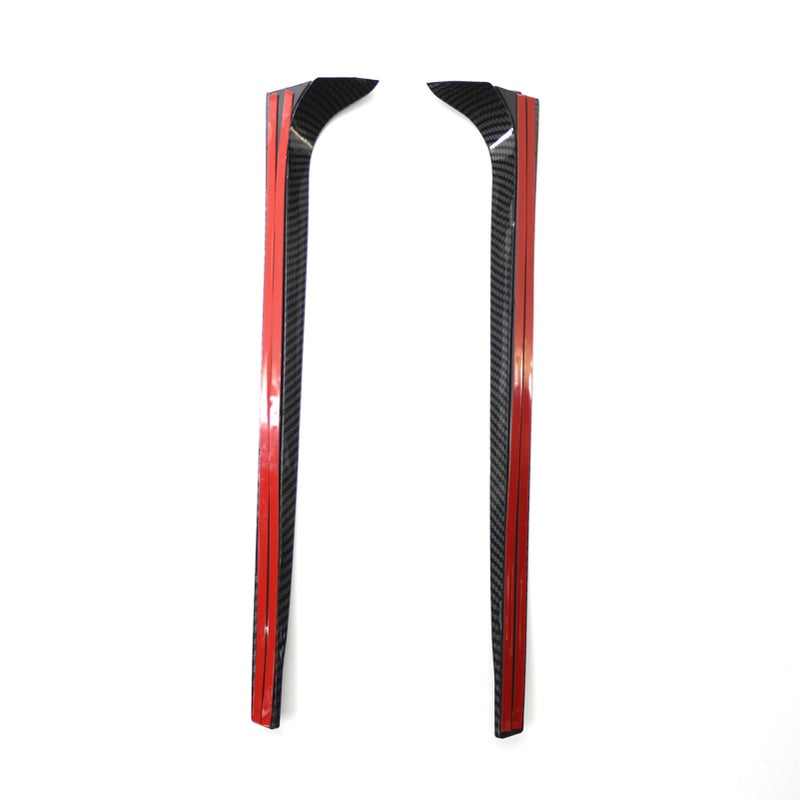 2PCS Side Wing Lip Cover Leaf Shape V-shaped Replacement for Volkswagen VW Polo MK5 2011-201 - Image 4