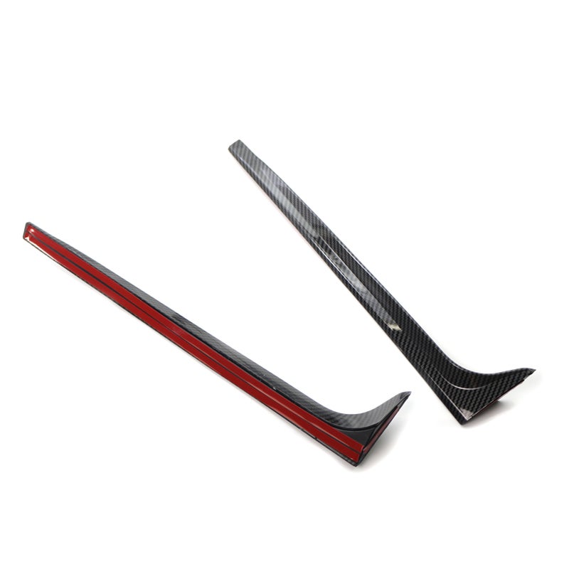 2PCS Side Wing Lip Cover Leaf Shape V-shaped Replacement for Volkswagen VW Polo MK5 2011-201 - Image 5