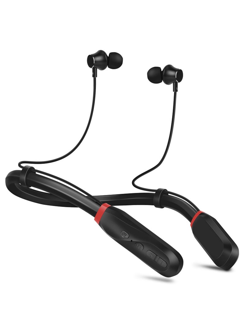 Arabest Bluetooth Earbuds, 120 Hours Extra Long Playtime, Neckband Bluetooth Earbuds Stereo Ear Buds Waterproof Workout Headphones Gym Exercise Earbuds for Gym Running Sound Isolation Headsets - Image 1