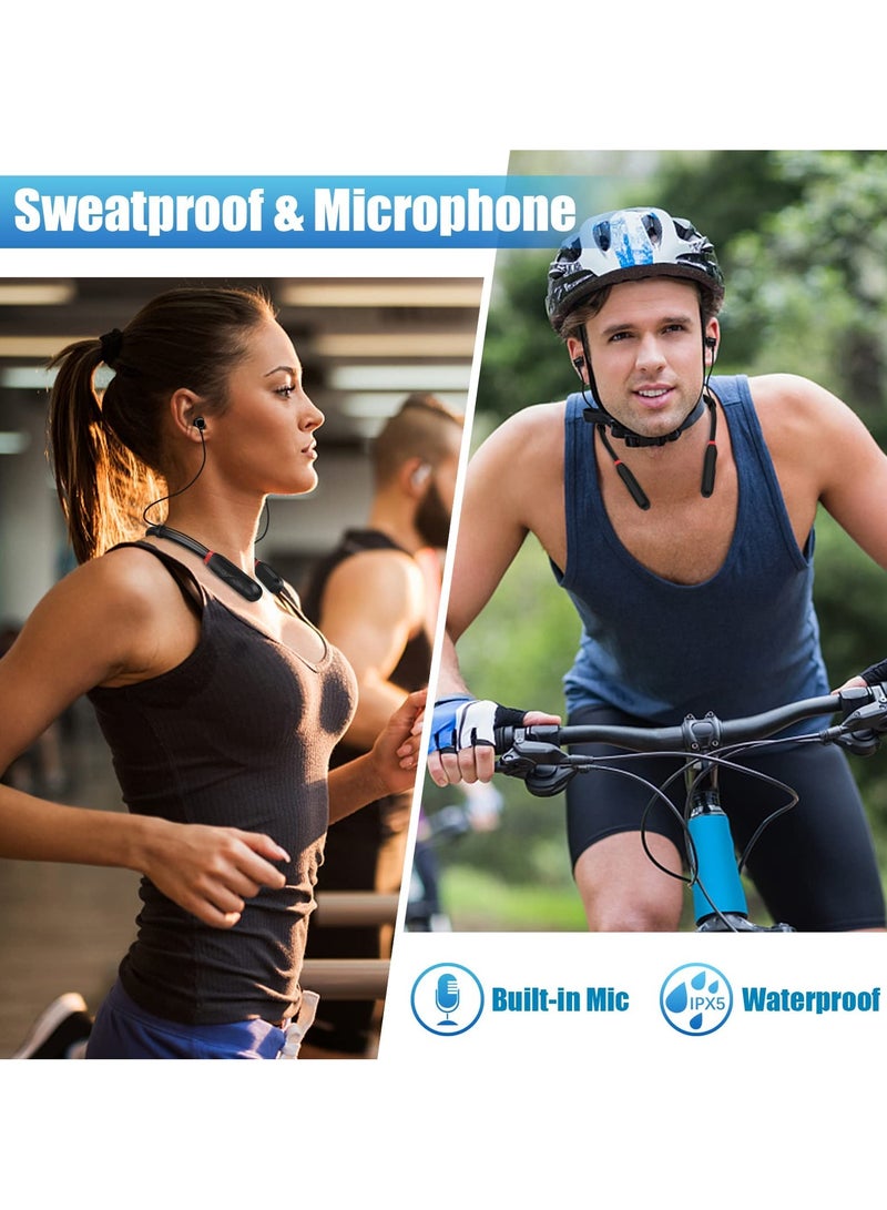 Arabest Bluetooth Earbuds, 120 Hours Extra Long Playtime, Neckband Bluetooth Earbuds Stereo Ear Buds Waterproof Workout Headphones Gym Exercise Earbuds for Gym Running Sound Isolation Headsets - Image 3