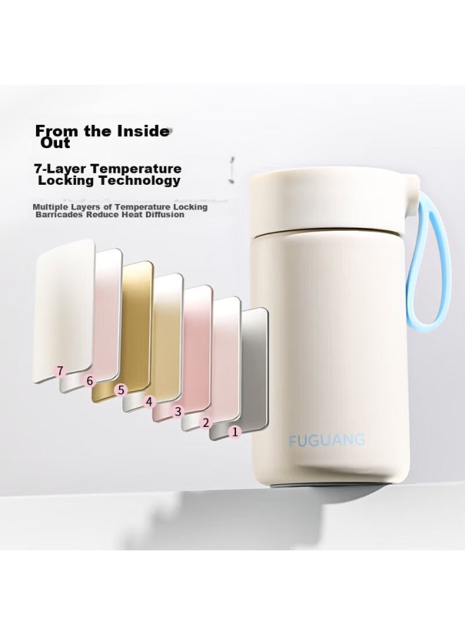 Tomimitsu Fuguang Xinran Series, Insulated Mug, 316 Stainless Steel Water Bottle, Student Thermos, Portable Cup For Men And Women, Outdoor Use, Tea Infuser - Image 3