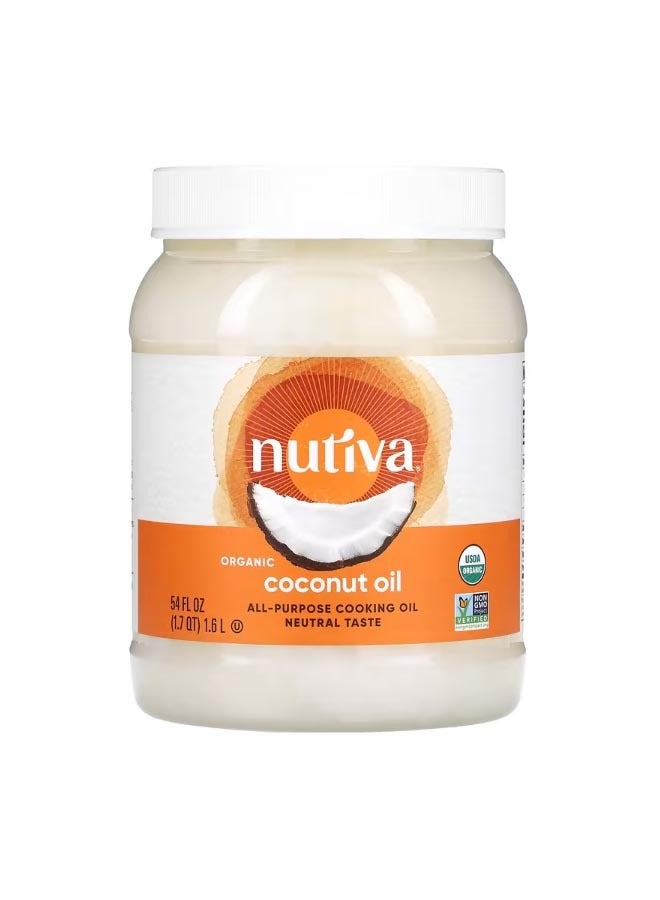 Nutiva All Purpose Cooking Oil Organic Coconut Oil  54 fl oz 1.6 l - Image 1